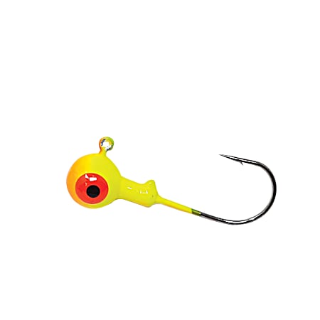 Chartreuse Orange Roundhead Jig