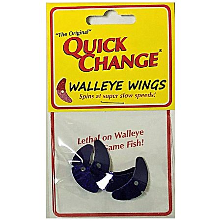 Purple Sparkle Walleye Wings Blade