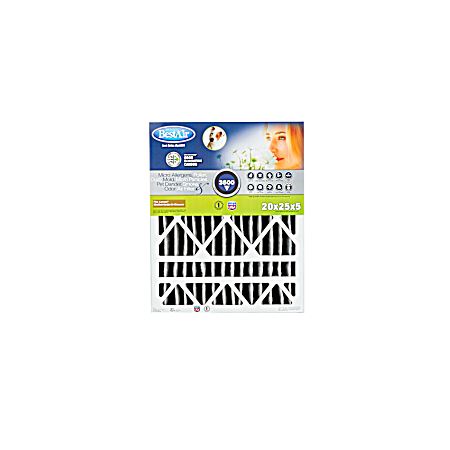 20 x 25 x 5 S3500 Carbon Infused Air Filter - MERV 13