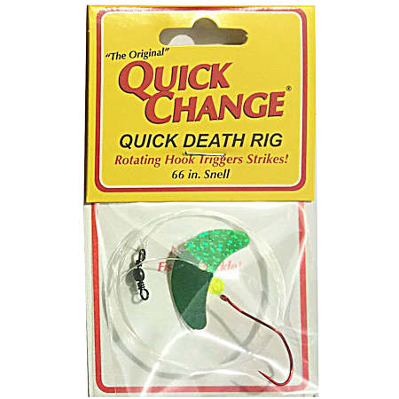 Green Quick Death Rig Walleye Wing