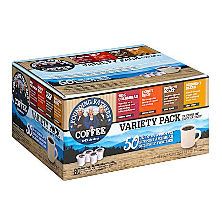 Variety Pack Coffee Brew Cups - 80 Ct.