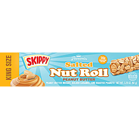 3.25 oz King Size Skippy Peanut Butter Salted Nut Roll