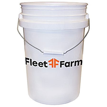 6 gal White Heavy-Duty Pro Pail