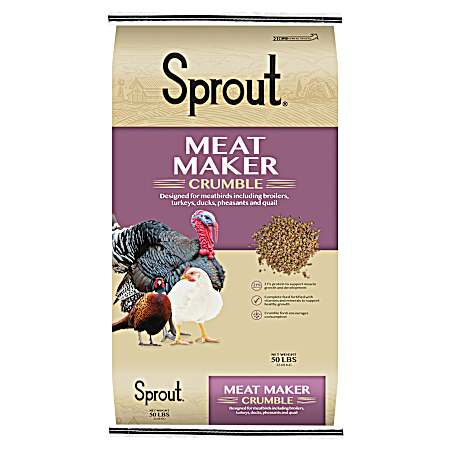 Poultry Meat Maker Crumble - 50 lb