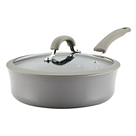 3-Quart Gray Cook + Create Nonstick Saute Pan with Lid