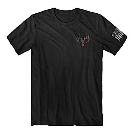 Men's Black More Spine Short Sleeve Shirt