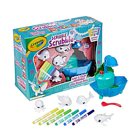Scribble Scrubbie Ocean Pets Glow Lagoon