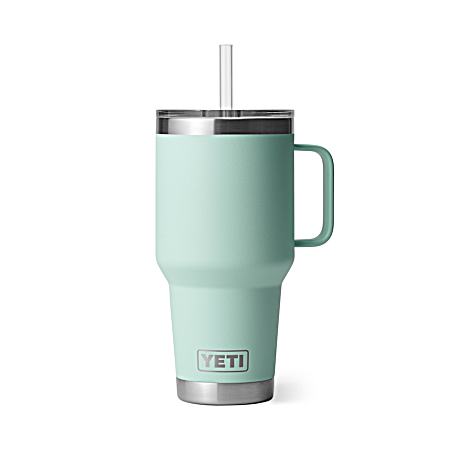 35 oz. Seafoam Rambler Mug w/ Straw