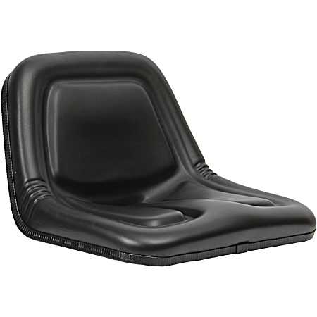 Black Deluxe High-Back Steel Pan Seat