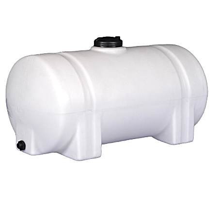 65 gal White Horizontal Leg Tank