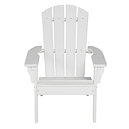 All-Weather White Poly Adirondack Chair