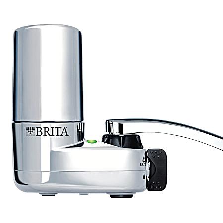 Chrome Faucet Mount Water Filter System