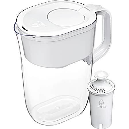 10-Cup White Water Filter Pitcher