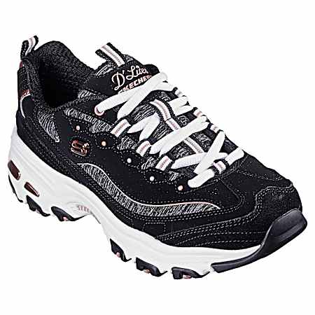 Sport Women's D'Lites Me Time Black Athletic Shoes
