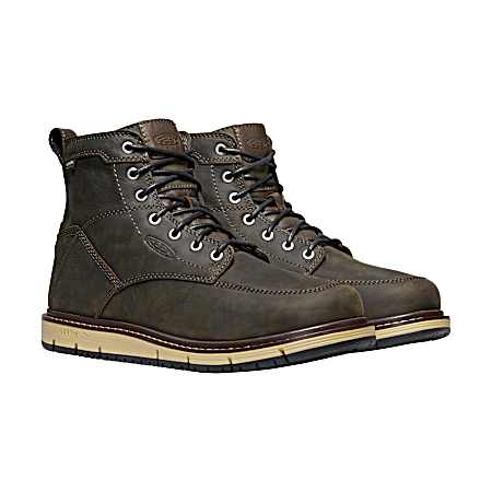 Men's San Jose Cascade Brown - Black 6 In Soft Toe Waterproof Boot