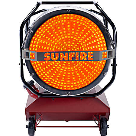 80,000 BTU Indoor/Outdoor SF80 Commercial Grade Portable Radiant Heater - Dual-Fuel Diesel/Kerosene