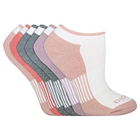 Women's Dri Tech White No Show Socks - 6 Pk