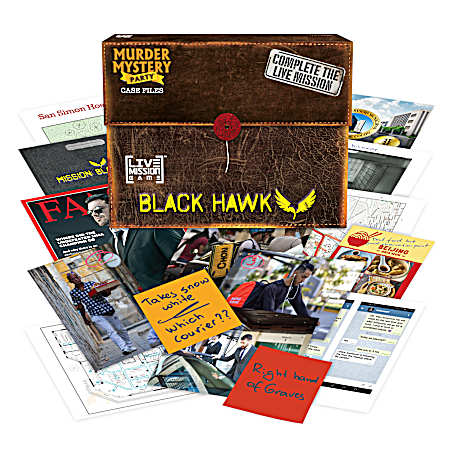 Murder Mystery Party Case Files: Black Hawk Live Mission Game