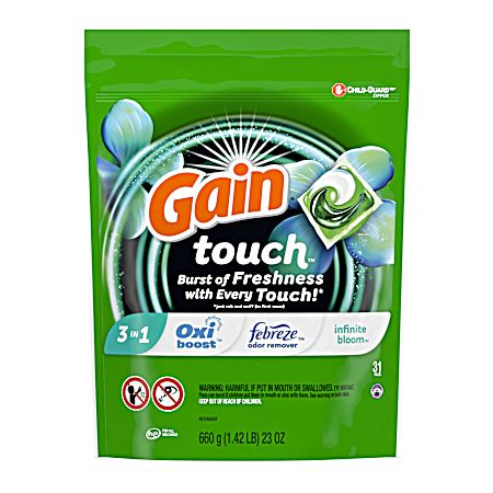 Flings 3 in 1 Infinite Bloom Scent Laundry Pacs - 31 Ct