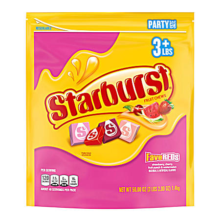 50 oz FaveReds Chewy Fruit Candy