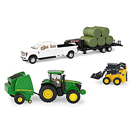 1/32 Scale Round Bale Haying Set