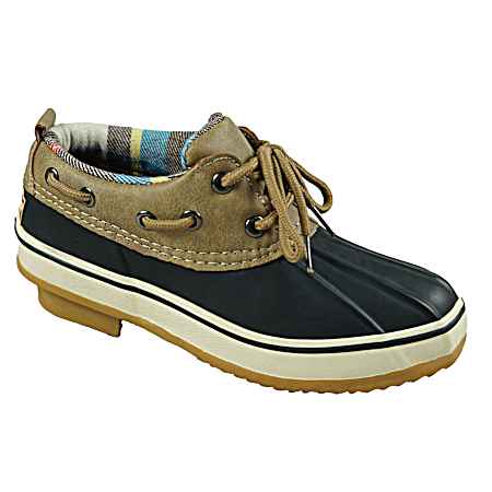 Women's Tan/Navy Rubber Boots