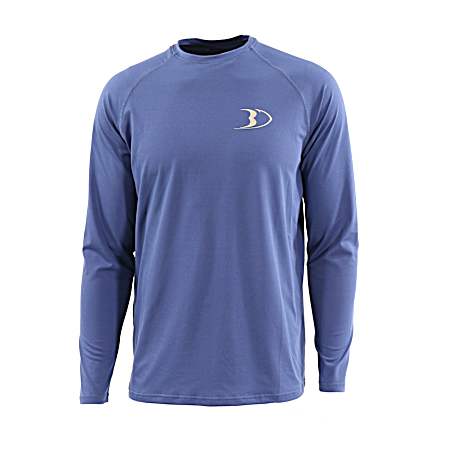 Men's Navy Blue CoolCharge Swift UPF Long Sleeve Shirt