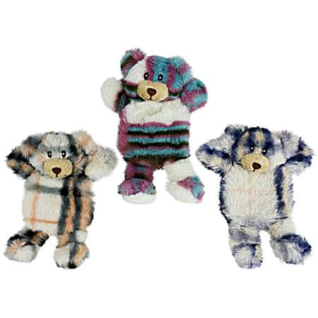 7 in Mini Berman Bears Dog Toys - Assorted