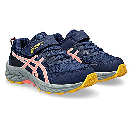 Kids' PS Venture 9 Blue/Coral Running Shoes