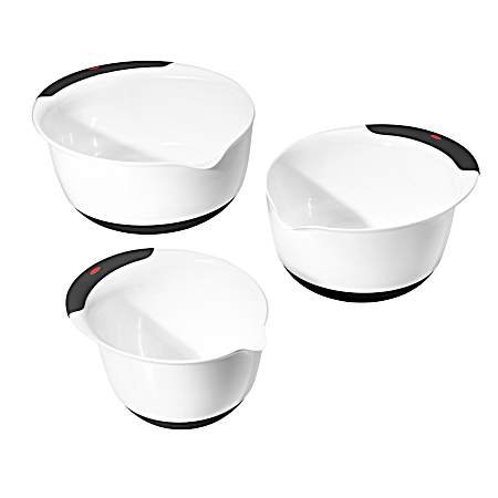 3 pc Plastic Mixing Bowl Set