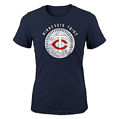 Youth Navy Minnesota Twins Cotton Jersey Short Sleeve Tee