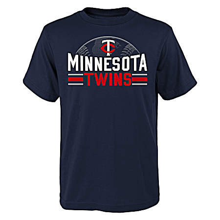 Youth Navy Minnesota Twins Cotton Jersey Short Sleeve Tee