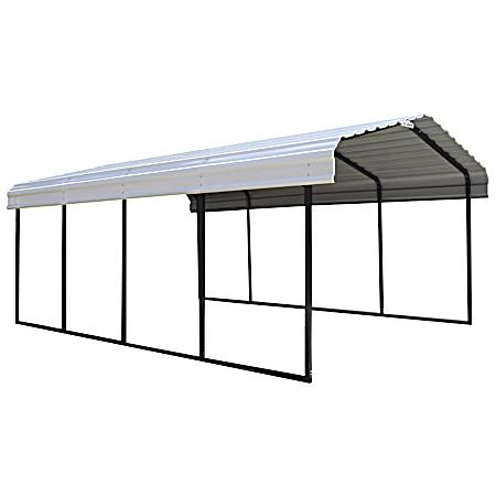 12 ft x 20 ft Eggshell Carport