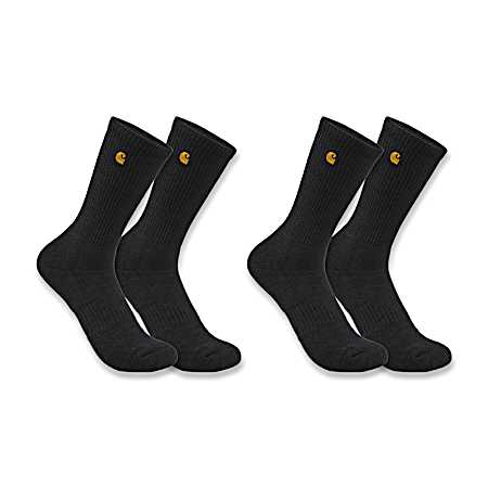 Men's Force Midweight Crew Socks - 2 Pk