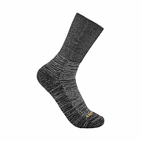Men's Carbon Heather Midweight Crew Socks