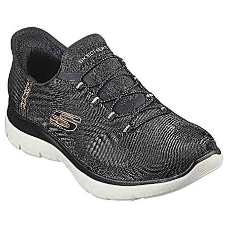 Sport Women's Black Summits Classy Slip-In Shoes