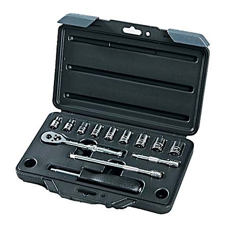 1/4 in Drive Metric Socket Set - 13 Pc