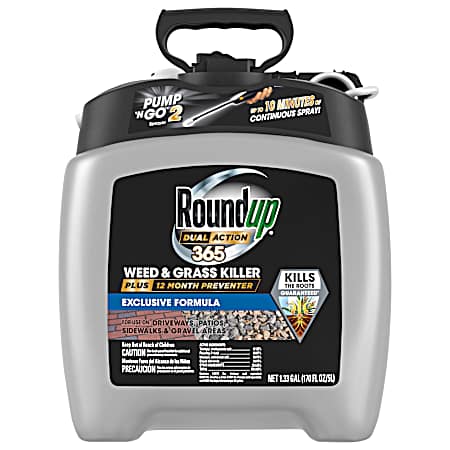 1.33 gal. Dual Action 365 Weed & Grass Killer Plus 12 Month Preventer Pump 'N Go 2 Sprayer