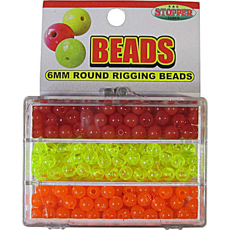6mm Round Bead - 60 Each Color