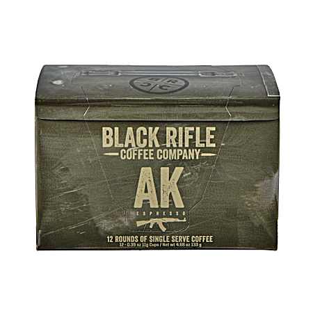 AK-47 Espresso Medium Espresso Coffee Rounds - 12 Ct.