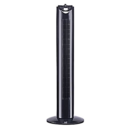 32 in Black Oscillating Tower Fan