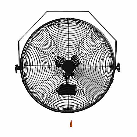 18 in Black High Velocity Wall Fan