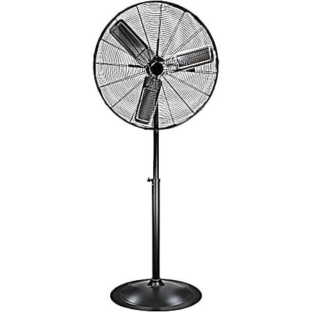 30 in Black High Velocity 3 Speed Pedestal Fan