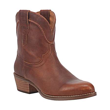 Women's Brown Seguaro Leather Bootie