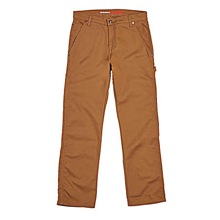 Men's Flex Brown Tough Max Duck Carpenter Pants