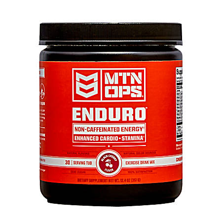 10.6 oz Enduro Black Cherry Scoop Non-Caffeinated Cardio Enhancement