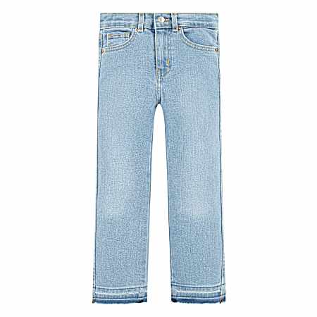 Little Girls' High Rise Ankle Straight Jeans