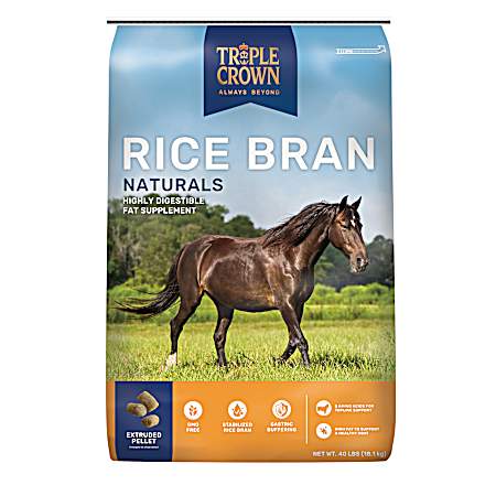 40 lbs Rice Bran Naturals Pellets