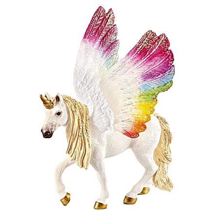 Winged Rainbow Unicorn Figure