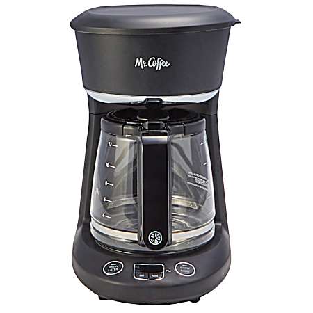 12-cup Programmable Coffee Maker Brew Now or Later